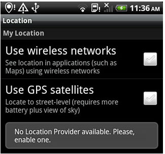 Enable Location Settings Android