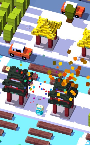 why is app crossy road have junk when i didn