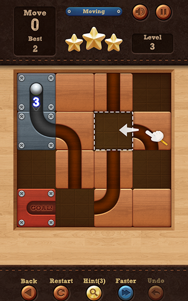 Roll the Ball Slide Puzzle App