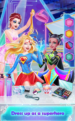 Superhero Girl Prom Clash App