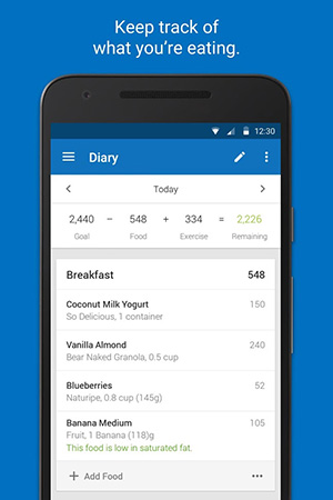 fitness pal calorie tracker