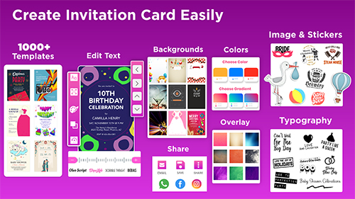 Invitation Maker Free App