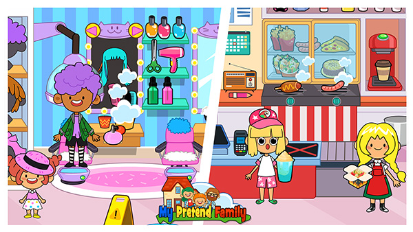 My Pretend Home & Family Town App