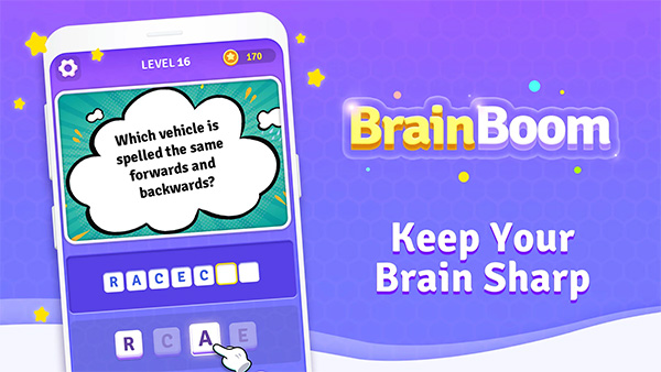 Brain Boom Word Brain Games App
