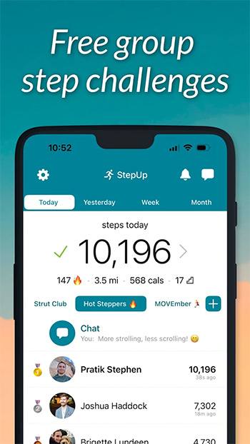 StepUp Pedometer Step Counter App