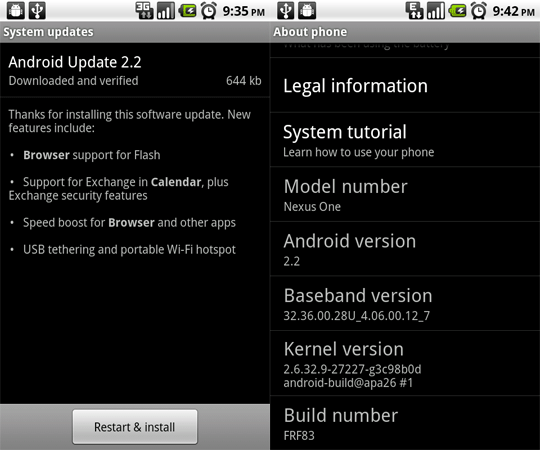 Update Android Software