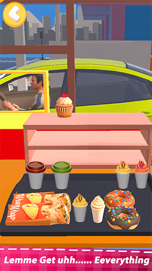 Food Simulator Drive Thru App