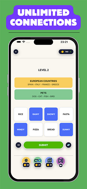 Word Chains Associations Game App