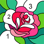 Happy Color Color by Number Icon